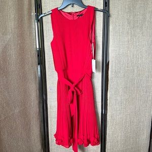 NWT Alex Marie RED Bethany Chiffon dress